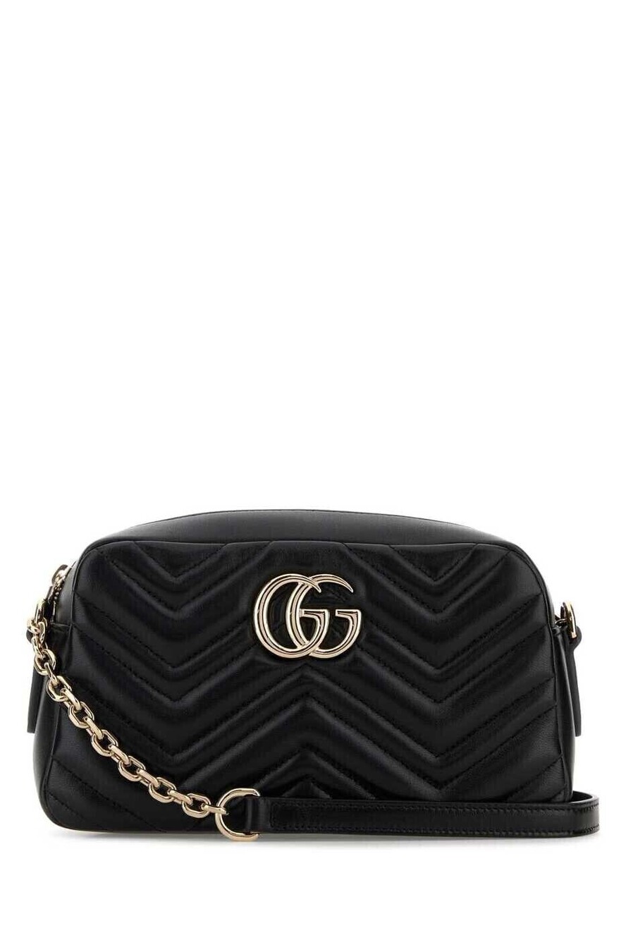 Gucci GG Marmont Camera Bag Black Leather